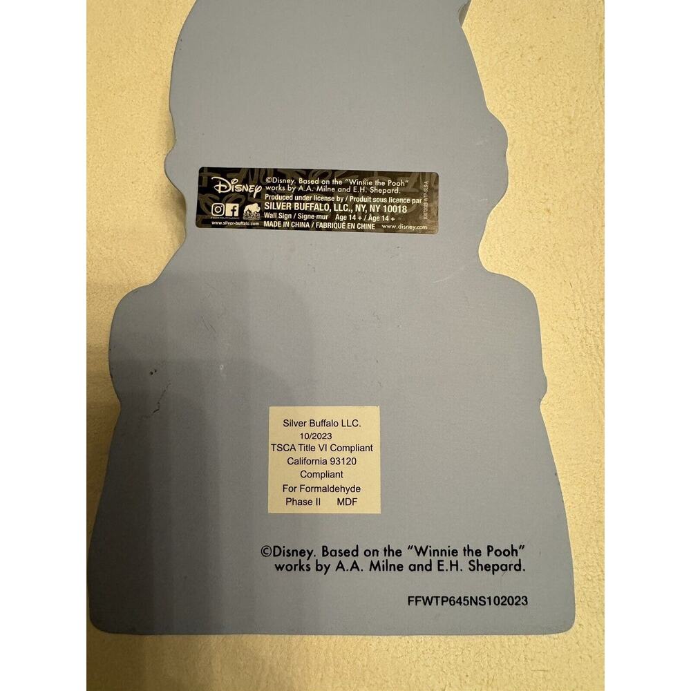 Disney Winnie the Pooh Wall sign, 2023, Blue, Wooden Pooh Tabletop, Honey Pot - Picture 3 of 6